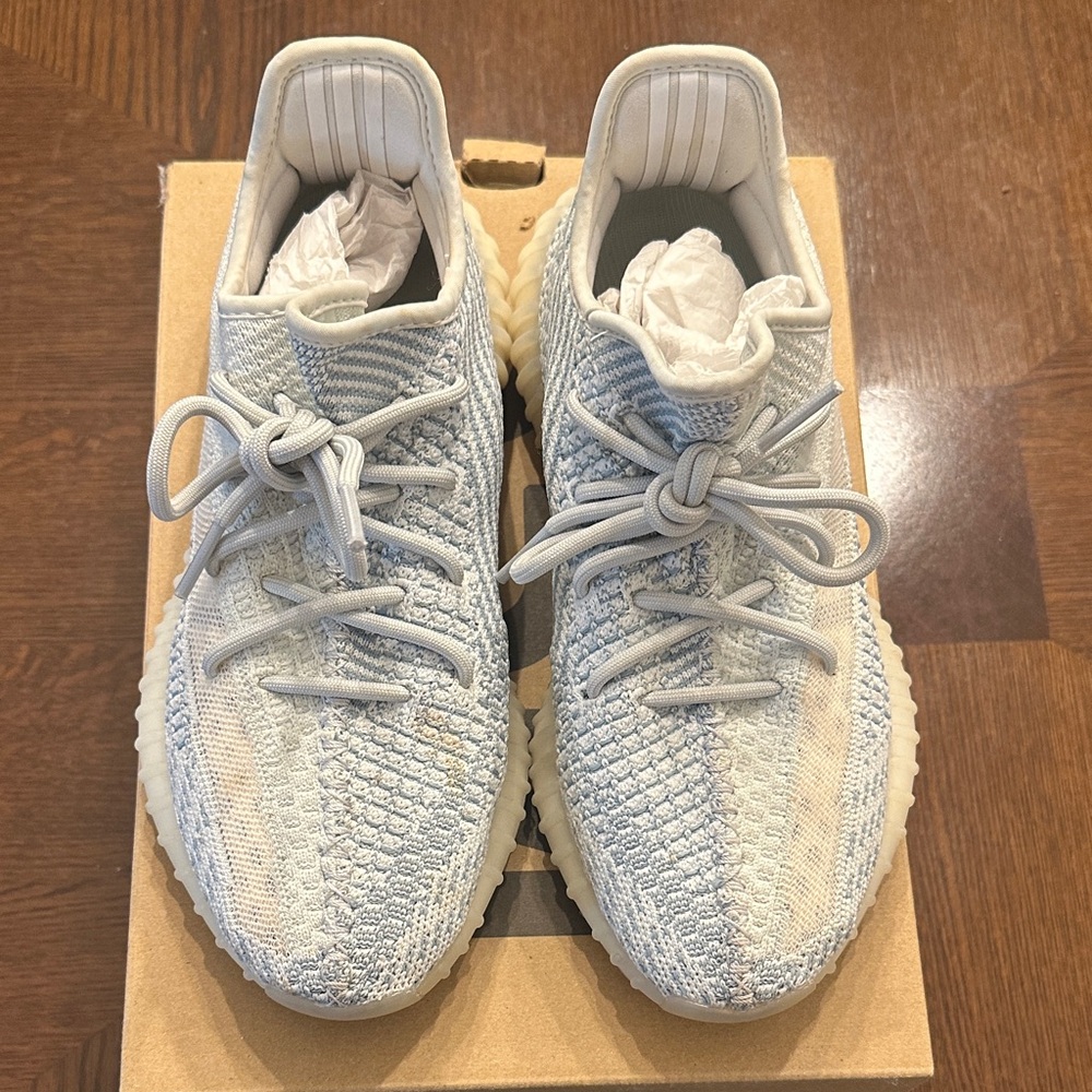 Yeezy Boost 350 in Light Blue and Cream